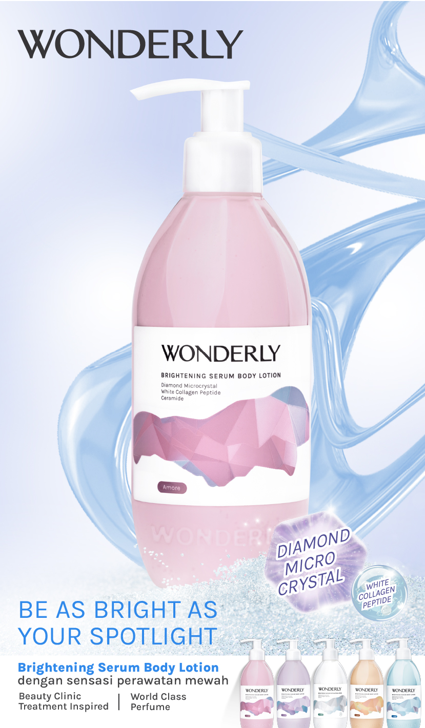 Wonderly Parfum lotion pencerah dengan beauty clinic formula