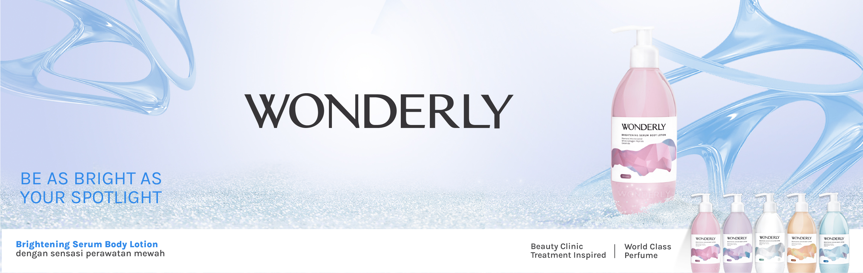 Wonderly Parfum lotion pencerah dengan beauty clinic formula